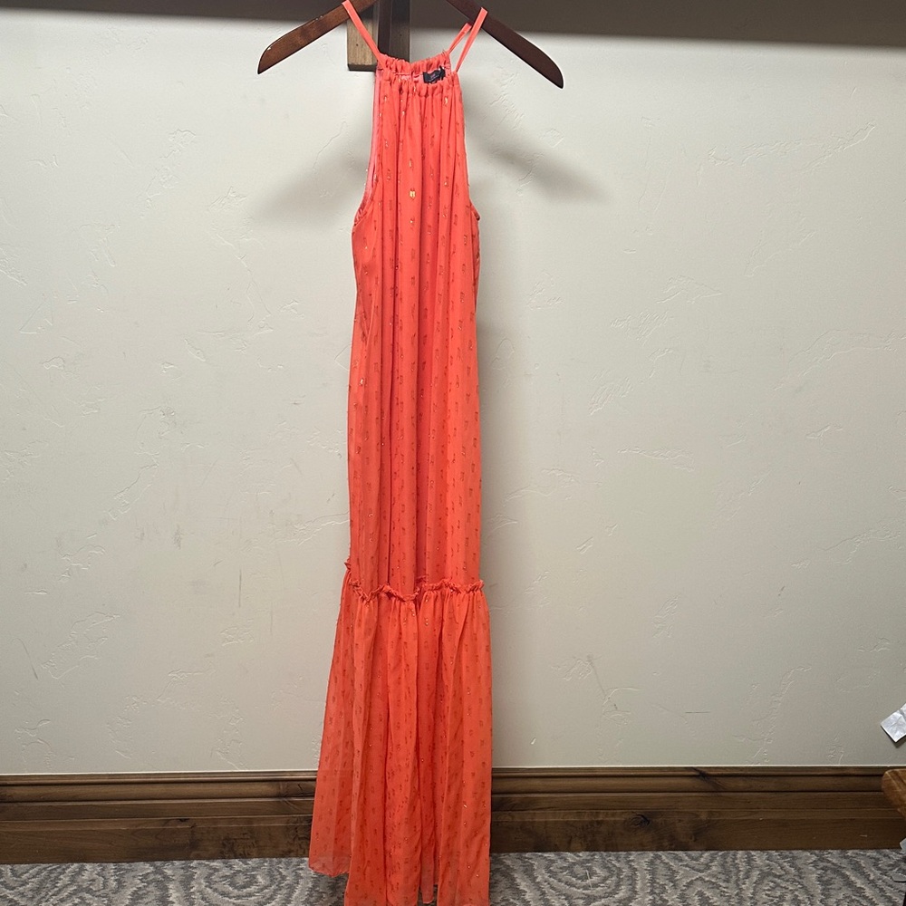 Trina Turk Vibrant Orange Maxi Dress